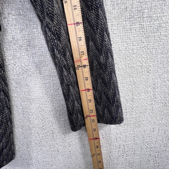 Harve Benard Wool Herringbone Blazer Jacket Womens 10 Gray Career Classic - Picture 9 of 11